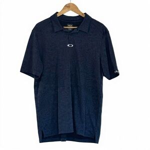 Oakley Men's Navy Polo Shirt - Short Sleeve Performance - Large